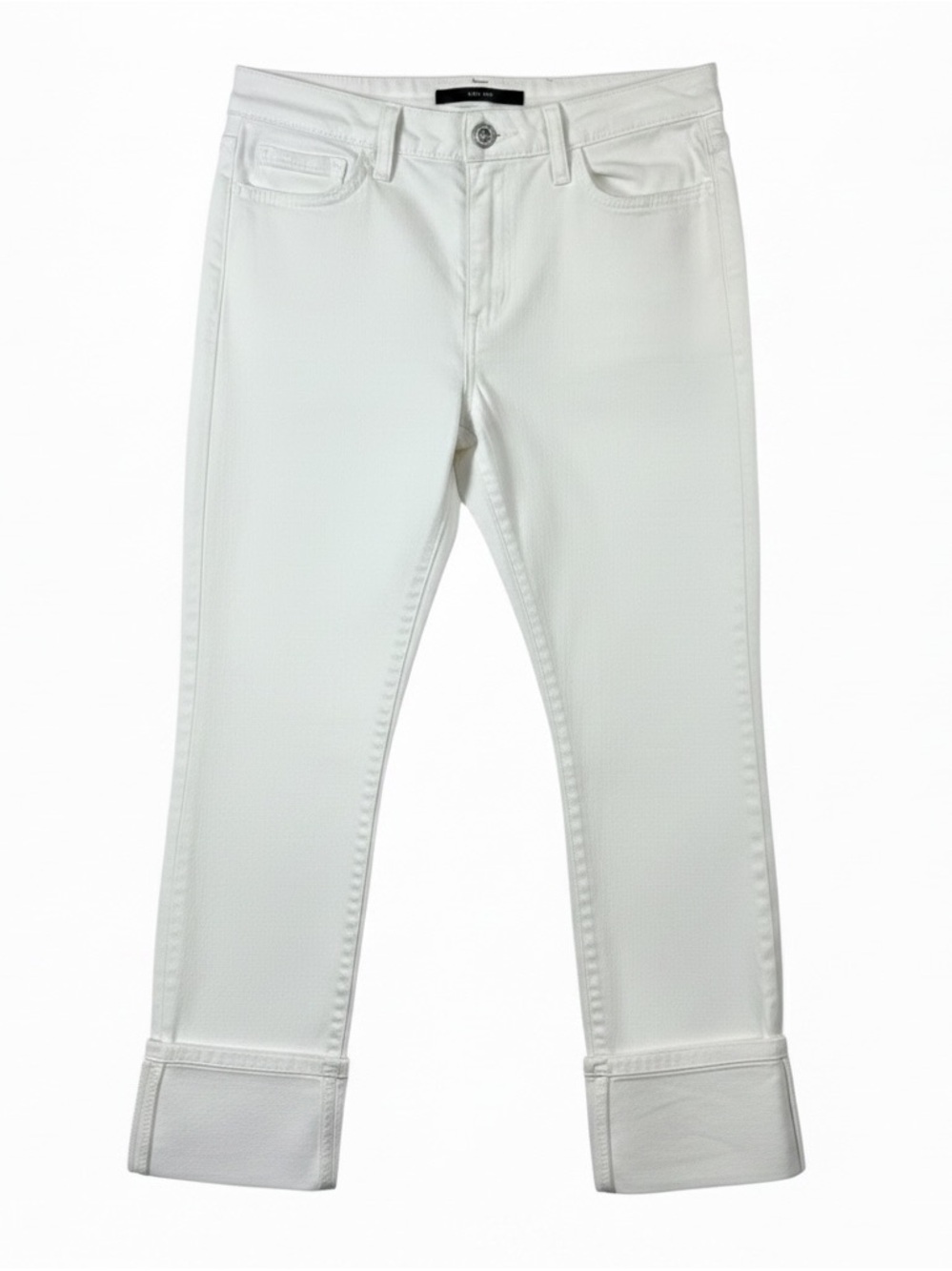 Joe's Jeans White Straight-Leg Jeans